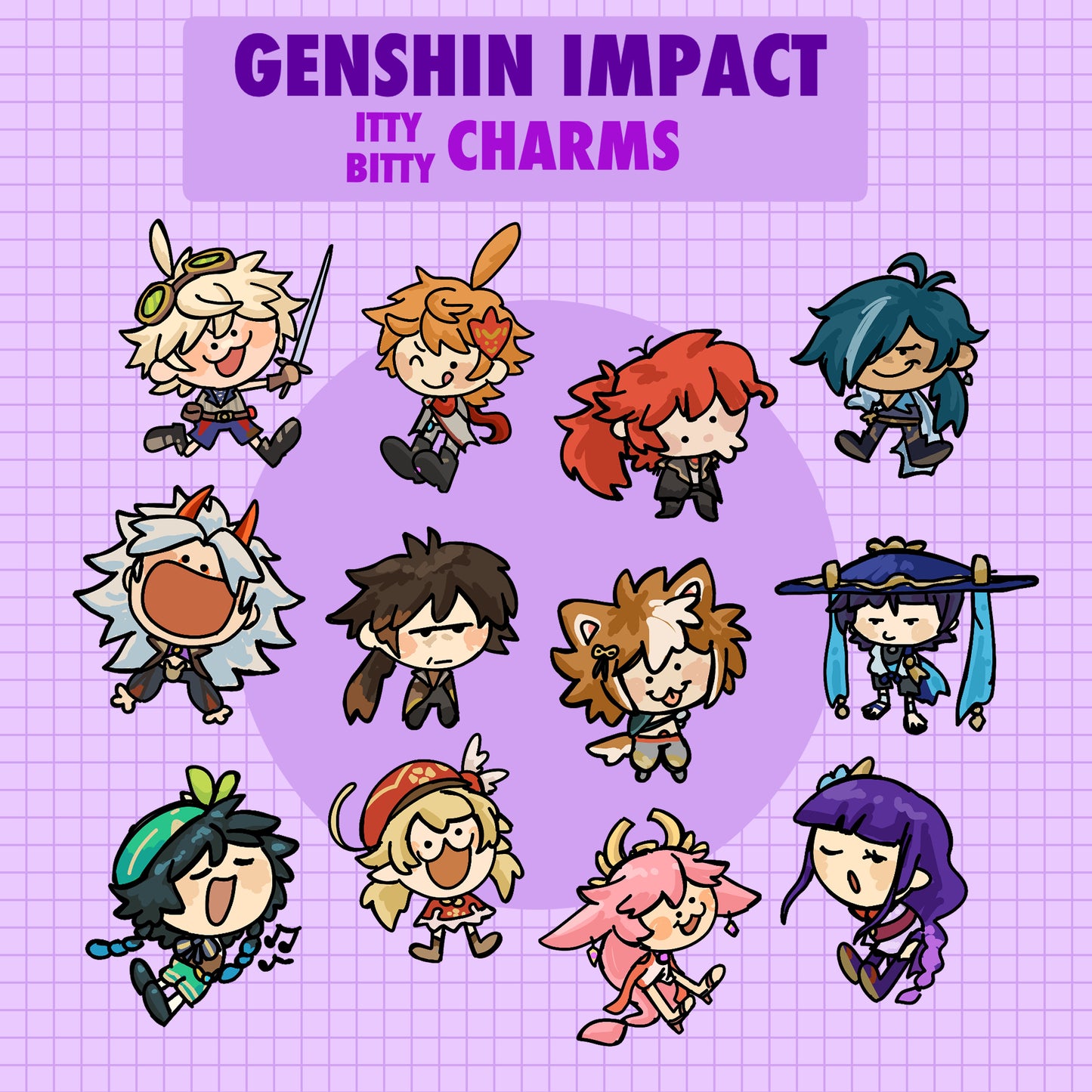 ITTY BITTY GENSHIN Keychains