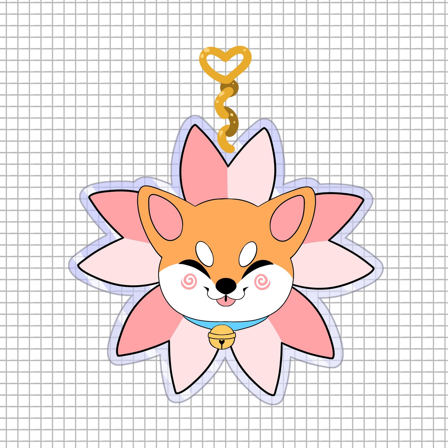 SAKURA SHIBA Keychain
