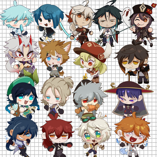 MYSTERY GENSHIN IMPACT Keychain packs